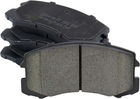 Front and Rear Brake Pad Set Ceramic Hardware Compatible with 2003 Mitsubishi Lancer in Saudi Arabia