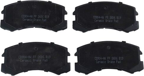 Front and Rear Brake Pad Set Ceramic Hardware Compatible with 2003 Mitsubishi Lancer in Saudi Arabia