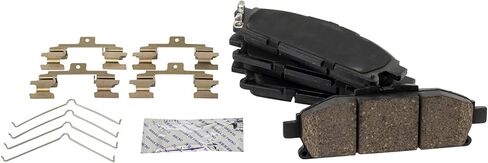 Front and Rear Brake Pad Set Ceramic Hardware Compatible with 2011-2017 Nissan Quest in Saudi Arabia