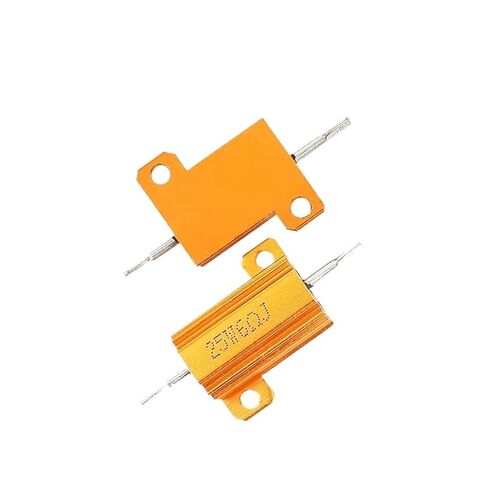 1PCS Aluminum Power Metal Shell Case Wirewound Resistor 10W 25W 50W 100W RX24 0.1~1Kohm 8 10 50 1K Ohm Resistance Load Resistors(50W-6R) in Saudi Arabia