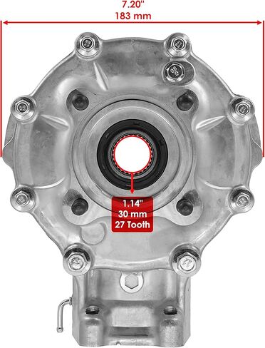 Caltric Rear Differential and Axle Compatible with Honda Rancher 350 TRX350FM 4x4 ES 2000 2001 2002 2003 2004 2005 2006 in Saudi Arabia
