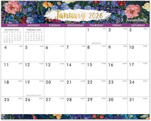 2026 Calendar - Magnetic Calendar for Refrigerator, Jan.2026 - Dec.2026, 8" × 10", 2026 Magnetic Refrigerator Calendars, Tear-off Pad, Fridge calendar with Julian Dates - Dopamine Color in Saudi Arabia