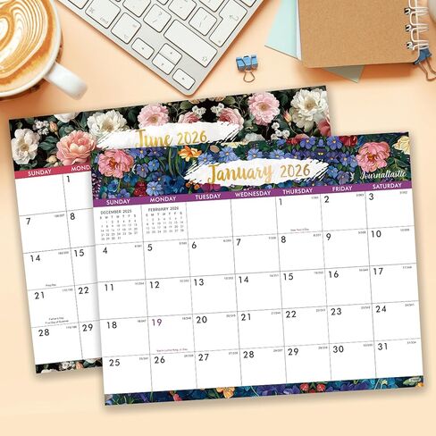 2026 Calendar - Magnetic Calendar for Refrigerator, Jan.2026 - Dec.2026, 8" × 10", 2026 Magnetic Refrigerator Calendars, Tear-off Pad, Fridge calendar with Julian Dates - Dopamine Color in Saudi Arabia