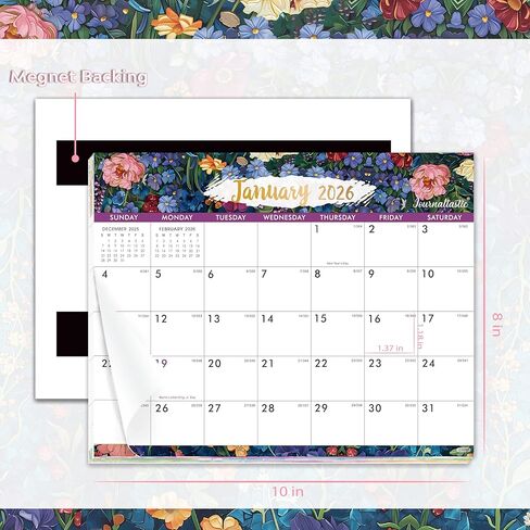 2026 Calendar - Magnetic Calendar for Refrigerator, Jan.2026 - Dec.2026, 8" × 10", 2026 Magnetic Refrigerator Calendars, Tear-off Pad, Fridge calendar with Julian Dates - Dopamine Color in Saudi Arabia