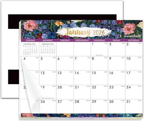 2026 Calendar - Magnetic Calendar for Refrigerator, Jan.2026 - Dec.2026, 8" × 10", 2026 Magnetic Refrigerator Calendars, Tear-off Pad, Fridge calendar with Julian Dates - Dopamine Color in Saudi Arabia
