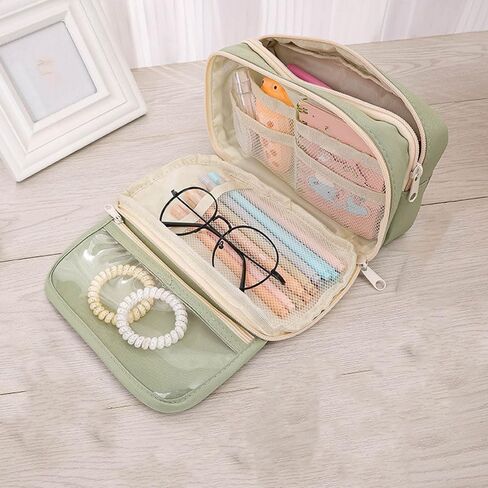 Large Capacity Pencil Box, Multiple Compartments, Large Pencil Box, Marker Storage, Stationery Storage in Saudi Arabia