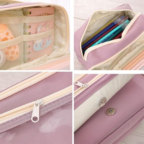Large Capacity Pencil Box, Multiple Compartments, Large Pencil Box, Marker Storage, Stationery Storage in Saudi Arabia