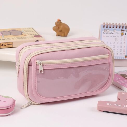 Large Capacity Pencil Box, Multiple Compartments, Large Pencil Box, Marker Storage, Stationery Storage in Saudi Arabia