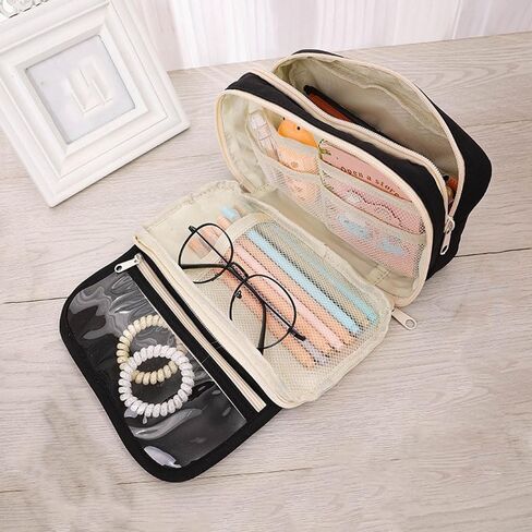 Large Capacity Pencil Box, Multiple Compartments, Large Pencil Box, Marker Storage, Stationery Storage in Saudi Arabia