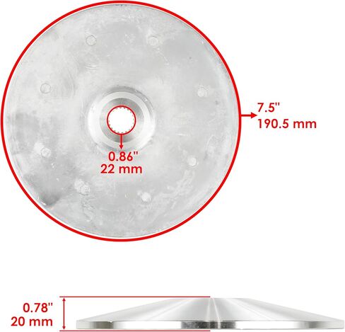 Caltric Clutch Primary Fixed Sheave Compatible with Yamaha Rhino 700 Fi Yxr700F Yxr 700F 2008-2013 in Saudi Arabia