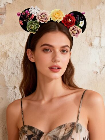 A Miaow Christmas Decoration Headpiece Antler Mouse Ears Headband Christmas Eve MM Butterfly Hair Hoop Park Women Adults Costume Photo Shoot (Antler) in Kuwait