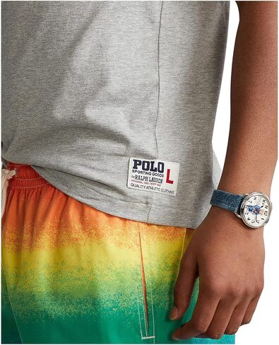 Polo Ralph Lauren Mens Classic Fit Bear Graphic Crewneck T-Shirt (X-Large, Green/BigPony) in Kuwait