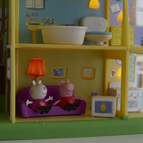 Peppa Pig - Peppa's Playtime to Bedtime House Preschool Toy, Speech, Light, and Sounds, Ages 3 and Up in Saudi Arabia