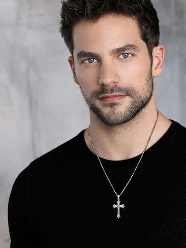 Swordgod 925 Sterling Silver Cross Necklace for Men Women Celtic/Crucifix Cross Pendant with Stainless Steel Chain Jewelry Gift for Thanksgiving Christmas in Kuwait