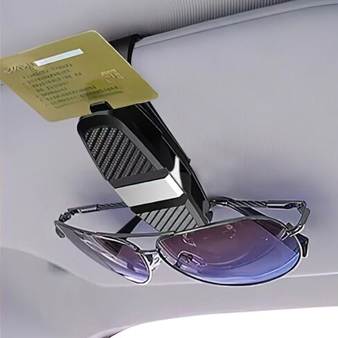 Glasses Holders for Car Sun Visor, Sunglasses Eyeglasses Mount with Ticket Card Clip in Saudi Arabia