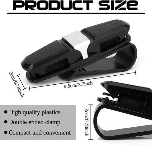 Glasses Holders for Car Sun Visor, Sunglasses Eyeglasses Mount with Ticket Card Clip in Saudi Arabia