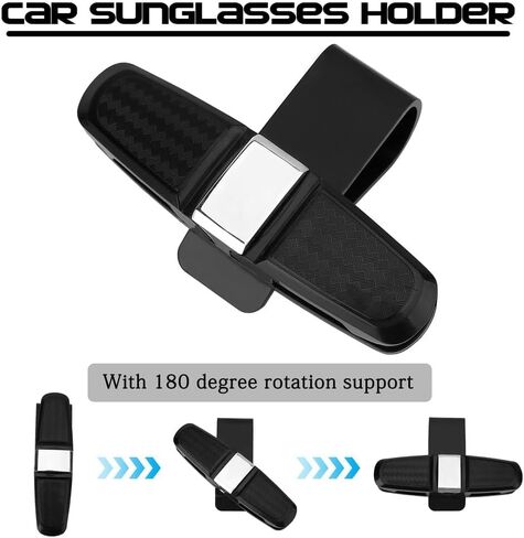 Glasses Holders for Car Sun Visor, Sunglasses Eyeglasses Mount with Ticket Card Clip in Saudi Arabia