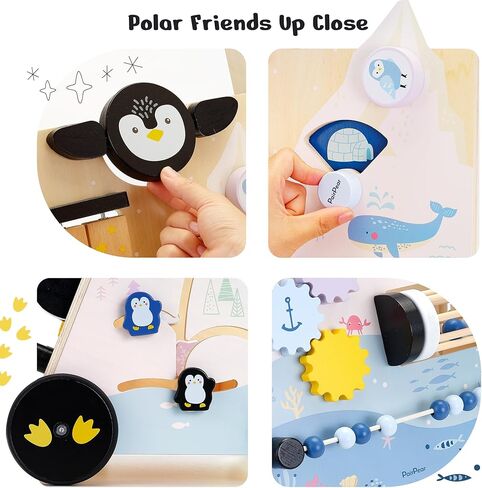 PairPear Wooden Baby Walker Push and Pull Learning Activity Walker,Toddler Sit to Stand Push Walker Toys Gift for Baby Boys and Girls 12 m+ （Pink Rabbit） in Kuwait