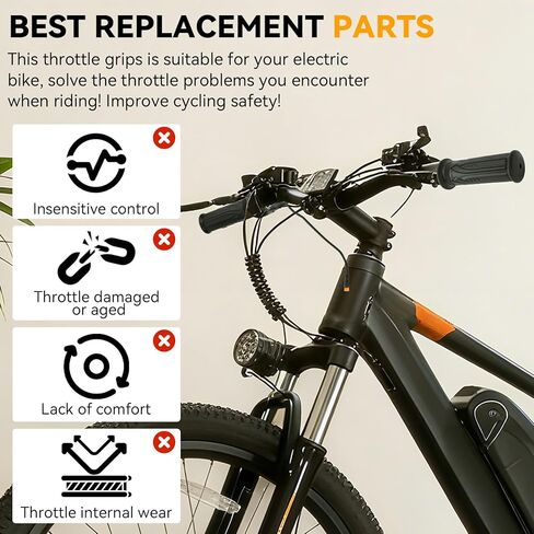 JERBOR Throttle Grip for Qlife Racer/Racer 27.5/Racer Fat Tire/Racer Plus Fat Tire/Spark/Cityone ST/SO/2.0/Step Over 2.0/Stepover Ul Tra/Trike/Trike Plus, Throttle Handle Controller for Qlife E-Bike in Saudi Arabia