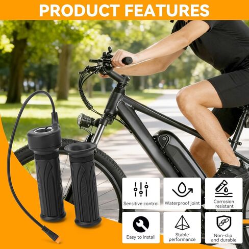 JERBOR Throttle Grip for Qlife Racer/Racer 27.5/Racer Fat Tire/Racer Plus Fat Tire/Spark/Cityone ST/SO/2.0/Step Over 2.0/Stepover Ul Tra/Trike/Trike Plus, Throttle Handle Controller for Qlife E-Bike in Saudi Arabia