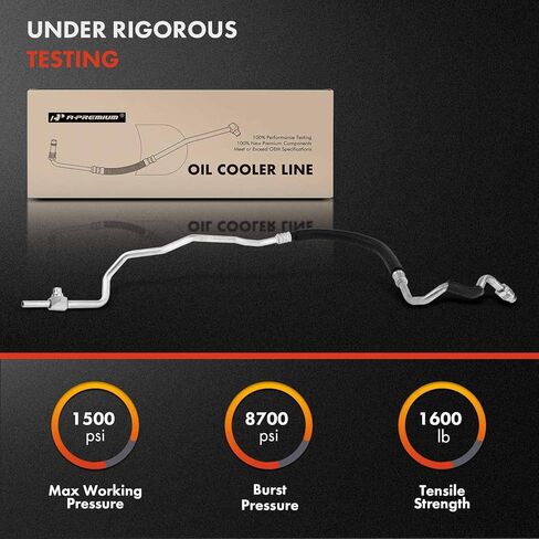A-Premium Outlet Passenger Engine Oil Cooler Line Hose Assembly Compatible with Chevrolet Tahoe GMC Yukon C1500 C2500 K1500 K2500 Suburban C3500 K3500 V8 6.5L in Saudi Arabia