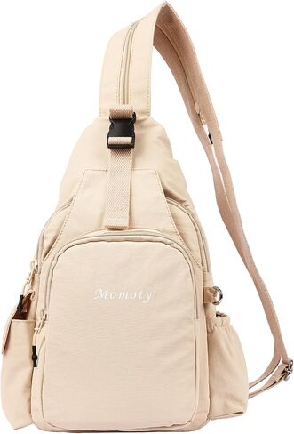 Small Backpack Waterproof Lightweight Daypack Crossbody Sling Bag Casual Travel Bag (Black) in Kuwait