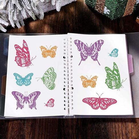 1 Sheet PVC Plastic Stamps, Butterfly Pattern Silicone Stamp, Reusable Purple Pink Blue Butterfly Stamp for DIY Scrapbooking Photo Album Decorative Cards Making, 6.3x4.33x0.12inch in Saudi Arabia