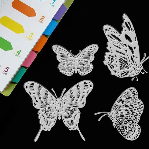 1 Sheet PVC Plastic Stamps, Butterfly Pattern Silicone Stamp, Reusable Purple Pink Blue Butterfly Stamp for DIY Scrapbooking Photo Album Decorative Cards Making, 6.3x4.33x0.12inch in Saudi Arabia