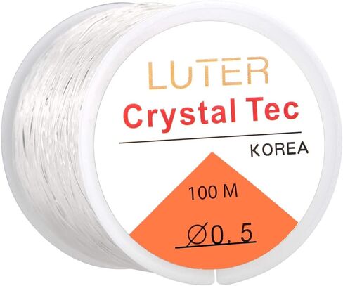 0.5mm Clear Bead Cord Crystal Elastic Stretchy Bracelet String for Jewelry Making Necklace Bracelet Beading Thread(328ft) in Saudi Arabia