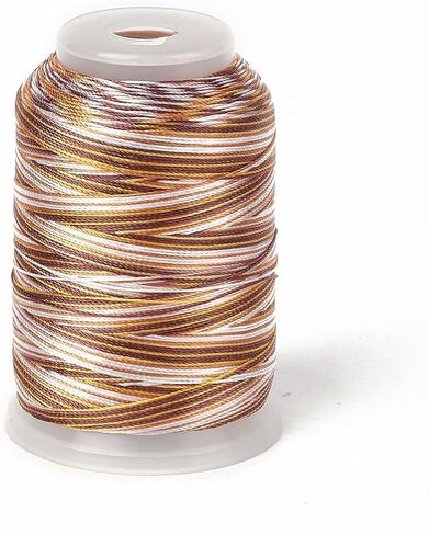1Roll 0.3mm Segment Dyed Nylon Thread Cord Sandy Brown Braided Chinese Knotting String Satin Rattail Rope Cord for Macrame Friendship Bracelets Jewelry Making DIY Crafts (546.81 Yards/Roll) in Saudi Arabia