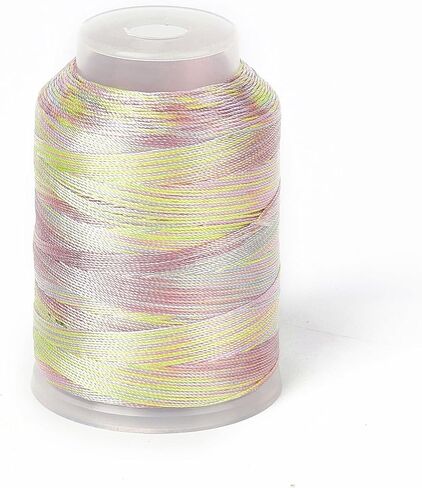 1Roll 0.3mm Segment Dyed Nylon Thread Cord Sandy Brown Braided Chinese Knotting String Satin Rattail Rope Cord for Macrame Friendship Bracelets Jewelry Making DIY Crafts (546.81 Yards/Roll) in Saudi Arabia