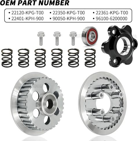 Clutch Kit & Outer Pressure & Center Inner Hub & Lifter Plates Billet CNC for Honda Grom MSX 125/ABS Monkey Z125M/ABS OEM# 22361-KPG-T00 22120-KPG-T00 in Saudi Arabia
