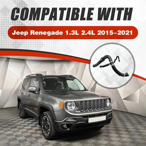 2 قطعة خراطيم تبريد مبرد المحرك العلوي والسفلي متوافقة مع Jeep Renegade 1.3L 2.4L 2015-2021 يستبدل 68246567AA 68249896AC in Kuwait