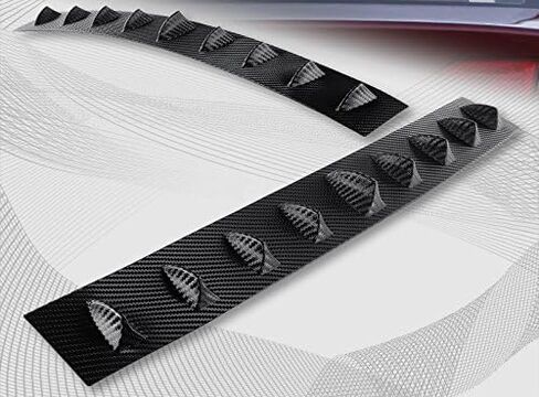 for 2006-2011 Honda Civic 4DR Sedan Carbon Fiber Printed Style Shark Fin Rear Window Spoiler Wing in Saudi Arabia