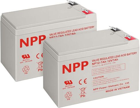 NP12-7Ah AGM Rechargeable Maintenance Valve Regulated Sealed Lead Acid Battery with F2 Terminal Compatible with UPS in Saudi Arabia