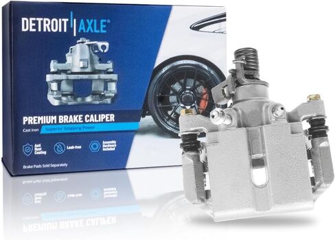 Detroit Axle - Rear Left Brake Caliper for Buick LaCrosse Allure Chevrolet Impala Limited Pontiac Grand Prix, Driver Side Disc Brake Caliper with Bracket Replacement in Saudi Arabia