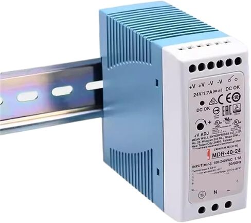 1pcs Power Supply MDR-40 MDR-40-5 | 5V MDR-40-12 | 12V MDR-40-24 | 24V MDR-40-48 | 48V Single Output DIN Rail Power Supply(MDR-40-12) in Saudi Arabia