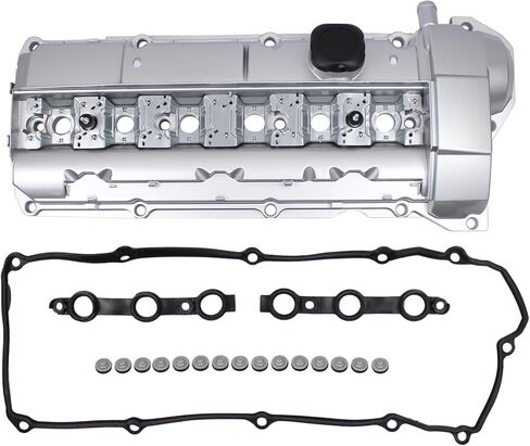 Aluminum Engine Valve Cover with Gasket Bolts Oil Cap for BMW 323is 98-99, 328i 96-98, 328is 96-99, 528i 97-98, M3 96-99, Z3 M Roadster 3.2L L6 98-00, Z3 Roadster 2.8L L6 97-99 in Saudi Arabia