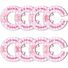 8 قطع فواصل خزانة الأطفال ويني، منظم خزانة ملابس الأطفال، منظم ملابس الأطفال الخشبي الكلاسيكي، فواصل خزانة الأطفال على الوجهين، مستلزمات الأطفال حديثي الولادة in Kuwait