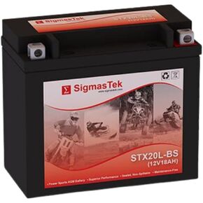 EverStart ES20LBS Compatible SLA Motorcycle Battery by SigmasTek, STX20L-BS 270CCA in Saudi Arabia