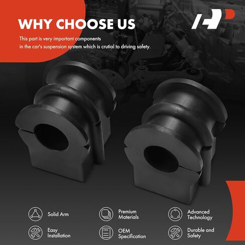 A-Premium 2 x Front To Frame Sway Bar Bushing Kit, Compatible with Nissan Altima 2007 2008 2009 2010 2011 2012 2013 in Saudi Arabia