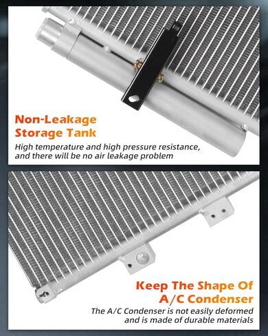 OCPTY Auto Parts Condenser Replacement Compatible with 2006-2011 for Acura for CSX | 2006-2011 for Honda for Civic | 2006-2011 for Honda for Civic in Saudi Arabia