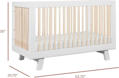 سرير Babyletto Hudson 3 في 1 القابل للتحويل مع طقم تحويل سرير الأطفال الصغار باللون الأزرق الداكن، ومعتمد من Greenguard Gold in Kuwait