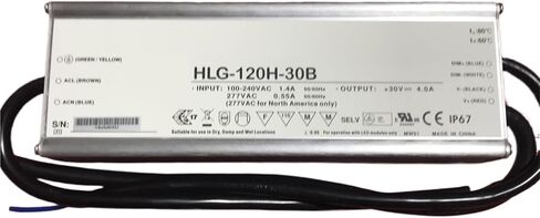 1 قطعة يعتم LED التيار الكهربائي HLG-120H-12B HLG-120H-15B HLG-120H-20B HLG-120H-24B HLG-120H-30B HLG-120H-36B HLG-120H-42B(HLG-120H-36B) in Kuwait