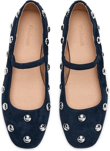 حذاء مسطح نسائي من Madewell Greta Elastic Mary Jane Dome in Saudi Arabia
