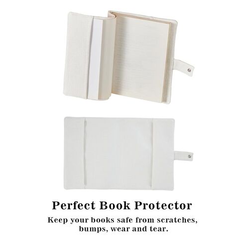 venoka Blank Linen A5 Notebook Cover with Button – Sublimation & Embroidery Ready Fabric Book Sleeve for DIY Customization, Reusable Journal Protector for Small Business & Craft Projects in Saudi Arabia