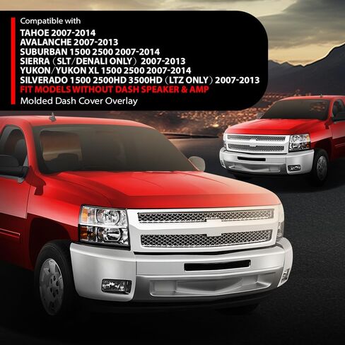 لوحة القيادة بغطاء لوحة القيادة ANDPLAY متوافقة مع Chevy Avalanche 2007-2013/Chevy Tahoe 2007-2014 Fit Chevy Suburban 1500 2500 2007-2014 Fit GMC Yukon/Yukon XL 1500 2500 2007-2014 بيج in Saudi Arabia