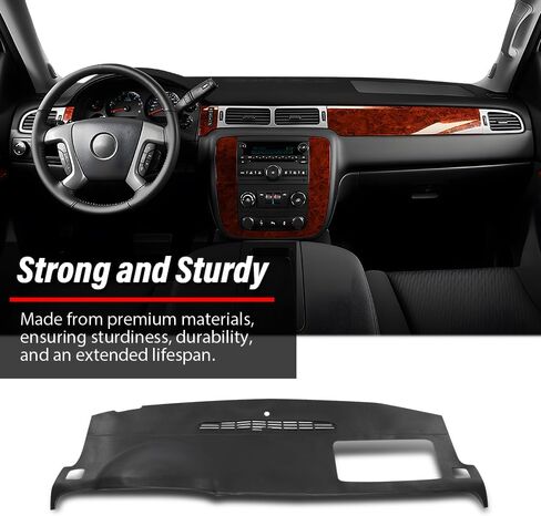 لوحة القيادة بغطاء لوحة القيادة ANDPLAY متوافقة مع Chevy Avalanche 2007-2013/Chevy Tahoe 2007-2014 Fit Chevy Suburban 1500 2500 2007-2014 Fit GMC Yukon/Yukon XL 1500 2500 2007-2014 بيج in Saudi Arabia