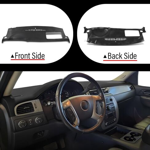 لوحة القيادة بغطاء لوحة القيادة ANDPLAY متوافقة مع Chevy Avalanche 2007-2013/Chevy Tahoe 2007-2014 Fit Chevy Suburban 1500 2500 2007-2014 Fit GMC Yukon/Yukon XL 1500 2500 2007-2014 بيج in Saudi Arabia