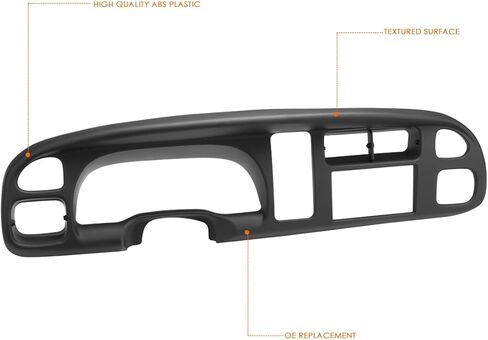 Front Double Din Dash Kit Compatible with 98-01 Ram 1500/98-02 Ram 2500 3500,Matte Black in Saudi Arabia